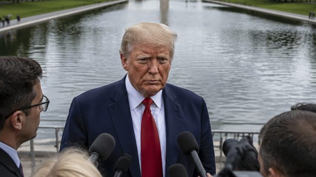 Trump Faces Scrutiny Over Reflecting Pool Sabotage Claims